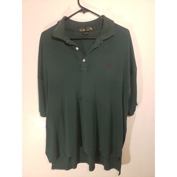 VTG 90s Knights Of The Round Table Logo Polo Golf Shirt Mens XL Green - Picture 1 of 8